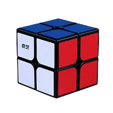 Magic Speed Cube 2x2 Warna Dasar Hitam